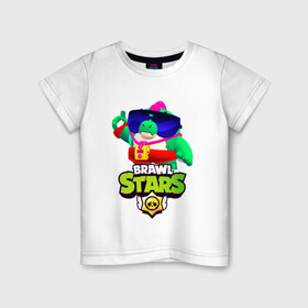 Детская футболка хлопок с принтом Базз Buzz Brawl Stars в Санкт-Петербурге, 100% хлопок | круглый вырез горловины, полуприлегающий силуэт, длина до линии бедер | brawl | brawl stars | brawlstars | brawl_stars | buz | buzz | баз | базз | бравл | бравлстарс | буз