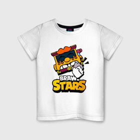 Детская футболка хлопок с принтом Грифф Griff Brawl Stars в Санкт-Петербурге, 100% хлопок | круглый вырез горловины, полуприлегающий силуэт, длина до линии бедер | brawl | brawl stars | brawlstars | brawl_stars | grif | griff | бравл | бравлстарс | грифф
