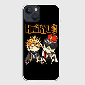 Чехол для iPhone 13 с принтом Тобио Кагеяма и Шоё Хината | Haikyu в Санкт-Петербурге,  |  | anime | haikyu | haikyuu | karasuno | manga | аниме | волейбол | волейбольный клуб | вороны | дети | карасуно | король площадки | манга | ниндзя шоё | старшая школа | тобио кагеяма | хаику | хаикую | шоё хината