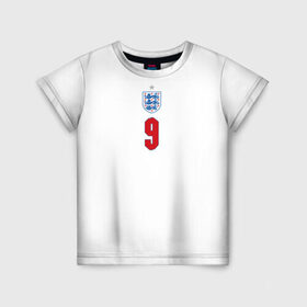Детская футболка 3D с принтом Кейн форма Англия 2021 2022 в Санкт-Петербурге, 100% гипоаллергенный полиэфир | прямой крой, круглый вырез горловины, длина до линии бедер, чуть спущенное плечо, ткань немного тянется | 2020 | 2021 | euro | fifa | kane | uefa | аглийская | англичане | англия | гарри | гарри кейн | евро | кейн | сборная англии | сборной | уефа | фифа | форма | футбол | футбольная | харри | харри кейн