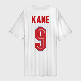 Платье-футболка 3D с принтом Кейн форма Англия 2021 2022 в Санкт-Петербурге,  |  | 2020 | 2021 | euro | fifa | kane | uefa | аглийская | англичане | англия | гарри | гарри кейн | евро | кейн | сборная англии | сборной | уефа | фифа | форма | футбол | футбольная | харри | харри кейн