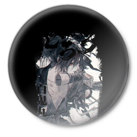 Значок с принтом Хяккимару в Санкт-Петербурге,  металл | круглая форма, металлическая застежка в виде булавки | demon | dororo | hyakkimaru | аниме | дайго | дороро | ронин | хяккимару