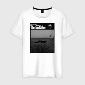 Мужская футболка хлопок с принтом Корлеоне в Санкт-Петербурге, 100% хлопок | прямой крой, круглый вырез горловины, длина до линии бедер, слегка спущенное плечо. | godfather | кино | крестный отец | фильм
