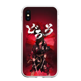 Чехол для iPhone XS Max матовый с принтом Dororo red в Санкт-Петербурге, Силикон | Область печати: задняя сторона чехла, без боковых панелей | demon | dororo | hyakkimaru | аниме | дайго | дороро | ронин | хяккимару