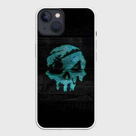 Чехол для iPhone 13 с принтом Skull of pirate в Санкт-Петербурге,  |  | game | games | pirate | sea of thieves | sot | игра | игры | корабли | корабль | кракен | майкрософт | море | море воров | моря | пираты