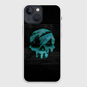 Чехол для iPhone 13 mini с принтом Skull of pirate в Санкт-Петербурге,  |  | game | games | pirate | sea of thieves | sot | игра | игры | корабли | корабль | кракен | майкрософт | море | море воров | моря | пираты