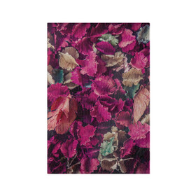 Обложка для паспорта матовая кожа с принтом Сухие ЛистьЯ в Санкт-Петербурге, натуральная матовая кожа | размер 19,3 х 13,7 см; прозрачные пластиковые крепления | листья | осень | природа | сухие опавшие листья | шелест