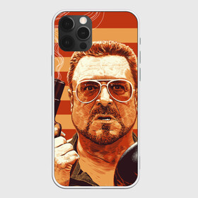 Чехол для iPhone 12 Pro с принтом Walter Sobchak в Санкт-Петербурге, силикон | область печати: задняя сторона чехла, без боковых панелей | Тематика изображения на принте: dude | jeff bridges | the big lebowski | walter sobchak | большой лебовский | боулинг | вальтер собчак | джефф бриджес | пистолет | фильм | чувак | шар