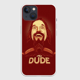 Чехол для iPhone 13 с принтом The Dude в Санкт-Петербурге,  |  | dude | jeff bridges | the big lebowski | большой лебовский | боулинг | джефф бриджес | кегли | чувак | шар