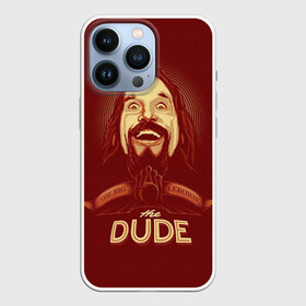 Чехол для iPhone 13 Pro с принтом The Dude в Санкт-Петербурге,  |  | Тематика изображения на принте: dude | jeff bridges | the big lebowski | большой лебовский | боулинг | джефф бриджес | кегли | чувак | шар