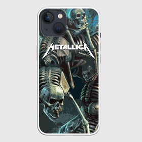 Чехол для iPhone 13 с принтом Metallica Metal Skull в Санкт-Петербурге,  |  | american | james hetfield | kirk hammett | metal band | metallica | music | mystic | rock | американская | джеймс хетфилд | металлика | музыка | рок | скилет | череп