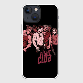 Чехол для iPhone 13 mini с принтом Fight Club x Street Fighter в Санкт-Петербурге,  |  | fight club | fighting | game | games | street fighter | балрог | бланка | бойцовский клуб | вега | зангиев | игра | игры | классика | рю | сагат | стрит файтер | уличный боец | чан ли