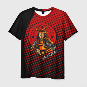 Мужская футболка 3D с принтом Самурай в Санкт-Петербурге, 100% полиэфир | прямой крой, круглый вырез горловины, длина до линии бедер | samurai | буси | воин | самурай | феодалы | философия | япония