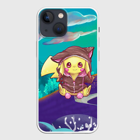 Чехол для iPhone 13 mini с принтом Покемон в костюме в Санкт-Петербурге,  |  | anime | picachu | pikachu | аниме | милый | пика | пикачу | покебол | покемон