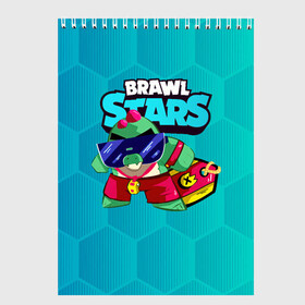 Скетчбук с принтом Базз Buzz Brawl Stars в Санкт-Петербурге, 100% бумага
 | 48 листов, плотность листов — 100 г/м2, плотность картонной обложки — 250 г/м2. Листы скреплены сверху удобной пружинной спиралью | brawl | brawl stars | brawlstars | brawl_stars | buz | buzz | баз | базз | бравл | бравлстарс | буз