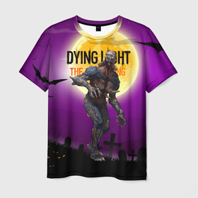 Мужская футболка 3D с принтом Dying light зомби в Санкт-Петербурге, 100% полиэфир | прямой крой, круглый вырез горловины, длина до линии бедер | dying light | аномалия | зараженный | монстр | мутант | ужасы | урод | хоррор