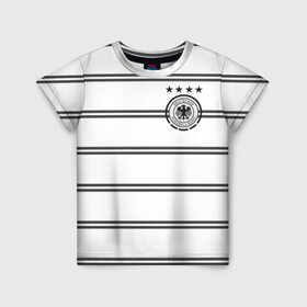 Детская футболка 3D с принтом Сборная Германии Евро 2020 в Санкт-Петербурге, 100% гипоаллергенный полиэфир | прямой крой, круглый вырез горловины, длина до линии бедер, чуть спущенное плечо, ткань немного тянется | 4 звезды | germany | германия | евро 2020 | европа | кубок евро | немецкая машина | немцы | сборная германии | футбол | футболисты | футбольная форма