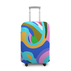 Чехол для чемодана 3D с принтом Абстракция в Санкт-Петербурге, 86% полиэфир, 14% спандекс | двустороннее нанесение принта, прорези для ручек и колес | абстракция | авторская работа | палитра | пятна | текстура | фон | цвет