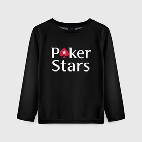 Детский лонгслив 3D с принтом Poker Stars в Санкт-Петербурге, 100% полиэстер | длинные рукава, круглый вырез горловины, полуприлегающий силуэт
 | 777 | cards | casino | chips | flash | fortune | game | joker | luck | omaha | poker | roulette | straight | texas holdem | tournament | азарт | джокер | игра | казино | карты | омаха | покер | рулетка | стрит | техасский холдэм | турнир | удача | фишки |