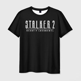 Мужская футболка 3D с принтом STALKER 2 - Heart of Chernobyl в Санкт-Петербурге, 100% полиэфир | прямой крой, круглый вырез горловины, длина до линии бедер | Тематика изображения на принте: heart of chernobyl | stalker | stalker 2 | сердце чернобыля | сталкер | сталкер 2