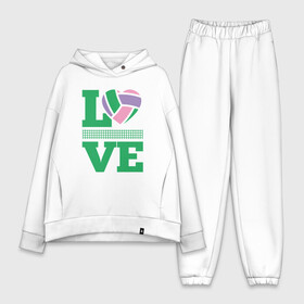 Женский костюм хлопок Oversize с принтом Love Volley в Санкт-Петербурге,  |  | ball | beach | game | love | sport | volley | volleyball | блок | волейбол | волейболист | волейболистка | гол | игра | игрок | мяч | партия | площадка | пляж | пляжный | победа | подача | сет | сетка | солнце | спорт | тренер | 