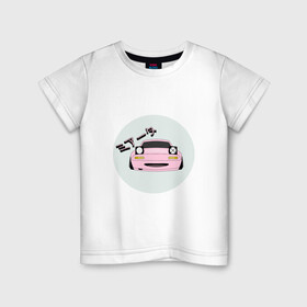 Детская футболка хлопок с принтом Mazda Miata Mx5 в Санкт-Петербурге, 100% хлопок | круглый вырез горловины, полуприлегающий силуэт, длина до линии бедер | drift | japan | jdm | mazda | miata | mx5 | roadster | stance | дрифт | ждм | мазда | миата | стенс | тюнинг | япония