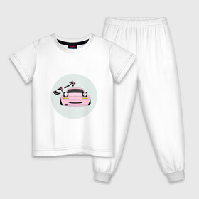Детская пижама хлопок с принтом Mazda Miata Mx5 в Санкт-Петербурге, 100% хлопок |  брюки и футболка прямого кроя, без карманов, на брюках мягкая резинка на поясе и по низу штанин
 | drift | japan | jdm | mazda | miata | mx5 | roadster | stance | дрифт | ждм | мазда | миата | стенс | тюнинг | япония