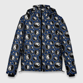 Мужская зимняя куртка 3D с принтом Бильярд 8 в Санкт-Петербурге, верх — 100% полиэстер; подкладка — 100% полиэстер; утеплитель — 100% полиэстер | длина ниже бедра, свободный силуэт Оверсайз. Есть воротник-стойка, отстегивающийся капюшон и ветрозащитная планка. 

Боковые карманы с листочкой на кнопках и внутренний карман на молнии. | a game | balls | billiards | eight | pool | russian billiards | snooker | tournament | бильярд | восьмерка | игра | пул | русский бильярд | снукер | турнир | шары