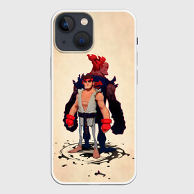 Чехол для iPhone 13 mini с принтом Рю и Акума в Санкт-Петербурге,  |  | akuma | fighting | game | games | ruy | ryu | street fighter | акума | игра | игры | классика | рю | стрит файтер | уличный боец