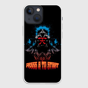 Чехол для iPhone 13 mini с принтом Press a to start в Санкт-Петербурге,  |  | acuma | akuma | fighting | game | games | street fighter | акума | игра | игры | классика | стрит файтер | уличный боец