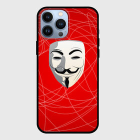 Чехол для iPhone 13 Pro Max с принтом Маска Гая Фокса в Санкт-Петербурге,  |  | anonimus | аноним | анонимус | гай | защита | маска | фокс