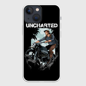 Чехол для iPhone 13 mini с принтом Дерзкий Нейтан в Санкт-Петербурге,  |  | game | games | uncharted | анчартед | дрейк | игра | игры | мото | мотоциклы | натан | нейтан