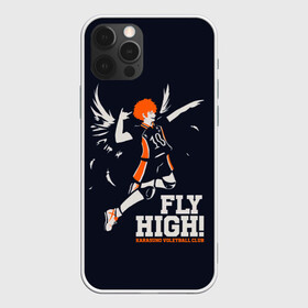 Чехол для iPhone 12 Pro с принтом fly high! Шоё Хината Haikyuu!! в Санкт-Петербурге, силикон | область печати: задняя сторона чехла, без боковых панелей | 10 номер | anime | haikyu | haikyuu | hinata shoyo | karasuno | manga | аниме | волейбол | волейбольный клуб | иероглифы | карасуно | лети высоко | лого | манга | надпись | прыжок | старшая школа | хаику | хаикую