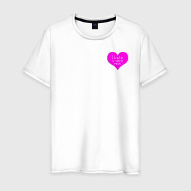 Мужская футболка хлопок с принтом I hate u в Санкт-Петербурге, 100% хлопок | прямой крой, круглый вырез горловины, длина до линии бедер, слегка спущенное плечо. | hate | heart | love | любовь | ненавижу | ненависть | сердце