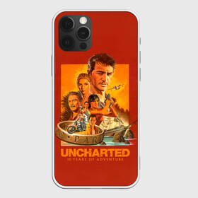 Чехол для iPhone 12 Pro с принтом 10 years Uncharted в Санкт-Петербурге, силикон | область печати: задняя сторона чехла, без боковых панелей | game | games | uncharted | анчартед | дрейк | игра | игры | натан | нейтан