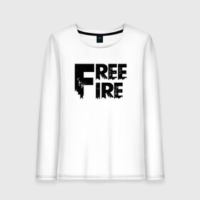 Женский лонгслив хлопок с принтом FREEFIRE | FF (Z) в Санкт-Петербурге, 100% хлопок |  | 111dots studio | battlegrounds | free fire | freefire | game | garena | garena free fire | гарена | игра | игры | киберспорт | королевская битва | мобильная игра | онлайн игра | пабг | фри фаер | фрифаер | экшн