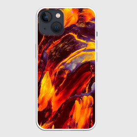 Чехол для iPhone 13 с принтом ОГНЕННЫЙ ГРАНЖ | FIRE GRUNGE (Z) в Санкт-Петербурге,  |  | abstract | fire | geometry stripes | grunge | magma | texture | абстракция | брызги красок | гранж | краски | магма | огонь | плазма | текстура | угли | цветная | цветной | яркая