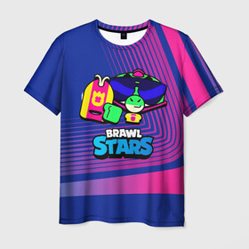 Мужская футболка 3D с принтом Плохиш Базз Buzz Brawl Stars в Санкт-Петербурге, 100% полиэфир | прямой крой, круглый вырез горловины, длина до линии бедер | brawl | brawl stars | brawlstars | brawl_stars | buz | buzz | баз | базз | бравл | бравлстарс | буз