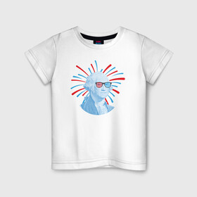 Детская футболка хлопок с принтом Бенджамин в Санкт-Петербурге, 100% хлопок | круглый вырез горловины, полуприлегающий силуэт, длина до линии бедер | арт | бенджамин | дипломат | иллюстрация | мужчина | франклин