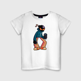 Детская футболка хлопок с принтом Friday Night Funkin (Whitmore) в Санкт-Петербурге, 100% хлопок | круглый вырез горловины, полуприлегающий силуэт, длина до линии бедер | friday | friday night | funkin | game | night | whitmore