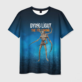 Мужская футболка 3D с принтом Dying light Мутант в Санкт-Петербурге, 100% полиэфир | прямой крой, круглый вырез горловины, длина до линии бедер | dying light | аномалия | зараженный | монстр | мутант | ужасы | урод | хоррор