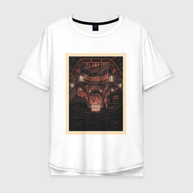 Мужская футболка хлопок Oversize с принтом Концерт NIN в Санкт-Петербурге, 100% хлопок | свободный крой, круглый ворот, “спинка” длиннее передней части | alternative | metall | music | nin | nine inch nails | rock | альтернатива | металл | музыка | найн ич нэилс | рок