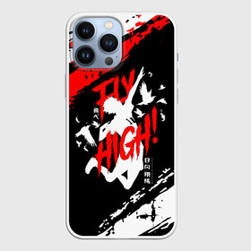 Чехол для iPhone 13 Pro Max с принтом FLY HIGH Haikyu в Санкт-Петербурге,  |  | anime | haikyu | haikyuu | karasuno | karasuno high | manga | аниме | белый | волейбол | волейбольный клуб | вороны | иероглиф | карасуно | лого | манга | на японском | надпись | старшая школа | хаику | хаикую | японские