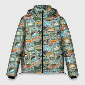 Мужская зимняя куртка 3D с принтом Альпинизм в Санкт-Петербурге, верх — 100% полиэстер; подкладка — 100% полиэстер; утеплитель — 100% полиэстер | длина ниже бедра, свободный силуэт Оверсайз. Есть воротник-стойка, отстегивающийся капюшон и ветрозащитная планка. 

Боковые карманы с листочкой на кнопках и внутренний карман на молнии. | athlete | carbines | climber | extreme | travel | альпинист | в горы | горовосходитель | карабины | промальп | промышленный альпинизм | путешествия | скалолаз | снаряжение | спортсмен | экстремал | экстрим