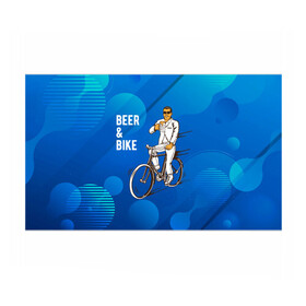 Бумага для упаковки 3D с принтом Велосипед и пиво в Санкт-Петербурге, пластик и полированная сталь | круглая форма, металлическое крепление в виде кольца | без рук | вело | велосипед | велосипедист | колеса | руль | спорт
