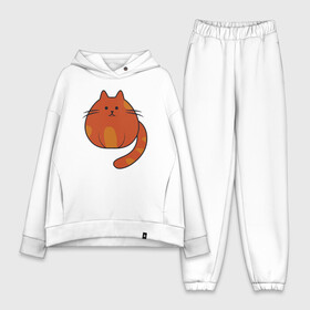 Женский костюм хлопок Oversize с принтом Fat Cat в Санкт-Петербурге,  |  | animal | cat | cute | kitty | meow | друг | животные | киска | кися | китти | кот | котенок | котик | котэ | кошечка | кошка | мур | мяу | питомец