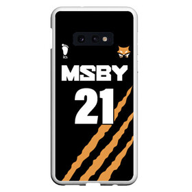 Чехол для Samsung S10E с принтом 21 | MSBY | BLACK JACKALS в Санкт-Петербурге, Силикон | Область печати: задняя сторона чехла, без боковых панелей | Тематика изображения на принте: black jackals | fly high | haikyuu | hinata | msby | аниме | волейбол | карасуно | некома | хайкью карасуно | хината