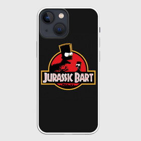 Чехол для iPhone 13 mini с принтом Jurassic Bart в Санкт-Петербурге,  |  | bart | dinosour | simpsons | the simpson | барт | динозавр | мульт | мультфильм | парк юрского периода | симпсоны