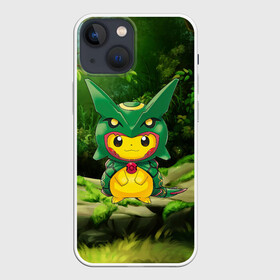 Чехол для iPhone 13 mini с принтом Пикачу дракон в Санкт-Петербурге,  |  | anime | picachu | pikachu | аниме | милый | пика | пикачу | покебол | покемон