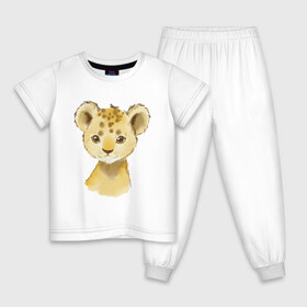 Детская пижама хлопок с принтом Нарисованный львенок  в Санкт-Петербурге, 100% хлопок |  брюки и футболка прямого кроя, без карманов, на брюках мягкая резинка на поясе и по низу штанин
 | иллюстрации | кошки | львенок | милые звери | рисунки | хужожники
